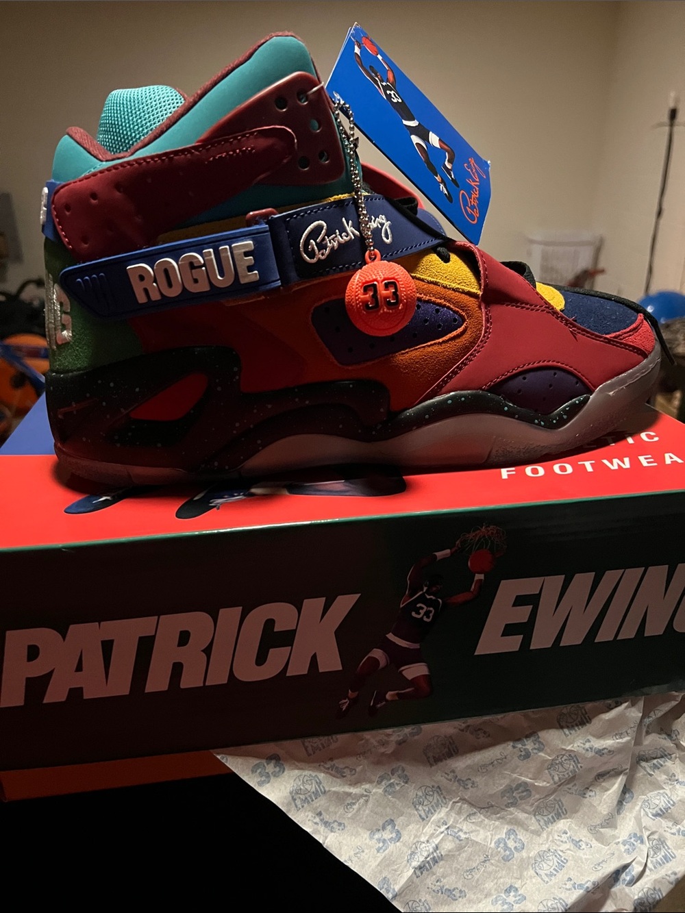 Ewing Rogue Colorblock Basketball Sneakers Sz 14 - Picture 4 of 7